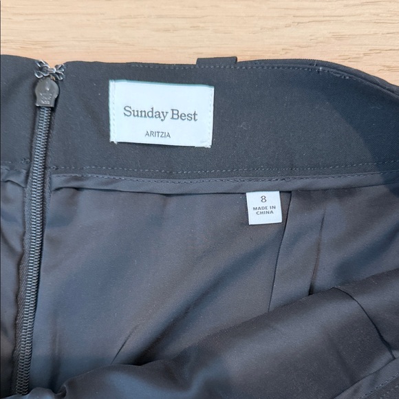 Aritzia Black Pleated Skirt - Picture 2 of 3